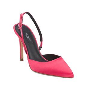 LK BENNETT Bright Pink Made In Spain Hayden Open Court Heels